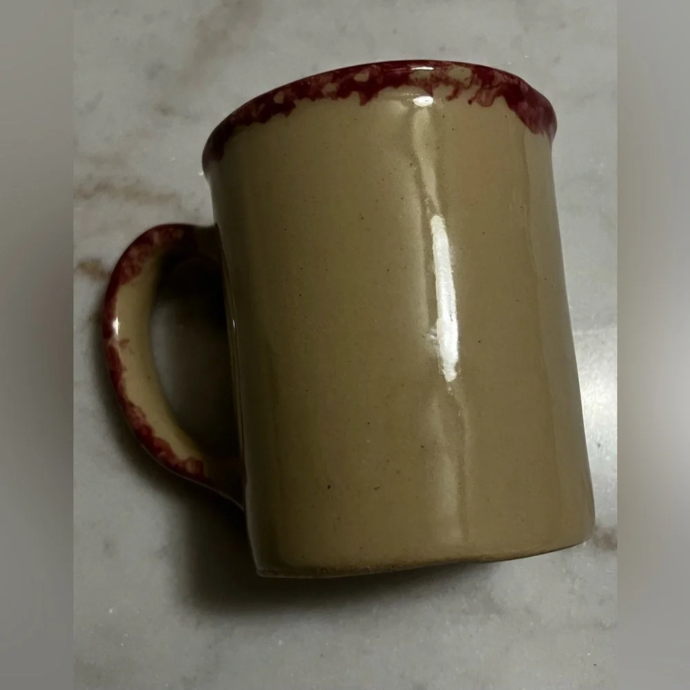 Vintage Alpine Pottery Roseville 1996 Ohio Hand Painted Birdhouse Mug